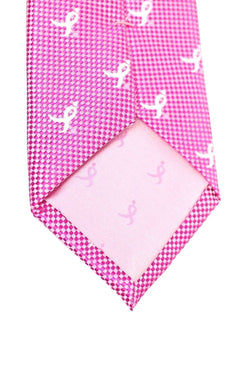 Susan G. Koman Pink Natte Logo Repeat 'Knots for Hope' Necktie thumbnail 3
