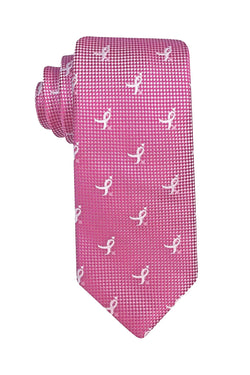 Susan G. Koman Pink Natte Logo Repeat 'Knots for Hope' Necktie thumbnail 1