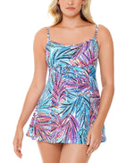 Swim Solutions Empire Tummy Control Swim Dress Palmalicious