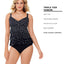 Swim Solutions Galactica Printed Tiered Tankini Top Galactica