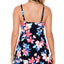 Swim Solutions Lanai Printed Bow-front Tummy Control Swimdress Lanai