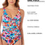 Swim Solutions Multi-Color Labelle-Fleur All-Over Slimming Swimsuit