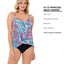 Swim Solutions Palmalicious Printed Princess-seam Tankini Top Palmalicious