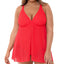 Swim Solutions Plus Crochet Flyaway Tummy Control Swimdress Crochet Coral