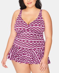 Swim Solutions Plus Spring Play V-neck Swimdress Spring Play thumbnail 1