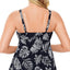 Swim Solutions Spotted Leaves Printed Underwire Tankini Top Spotted Leaves