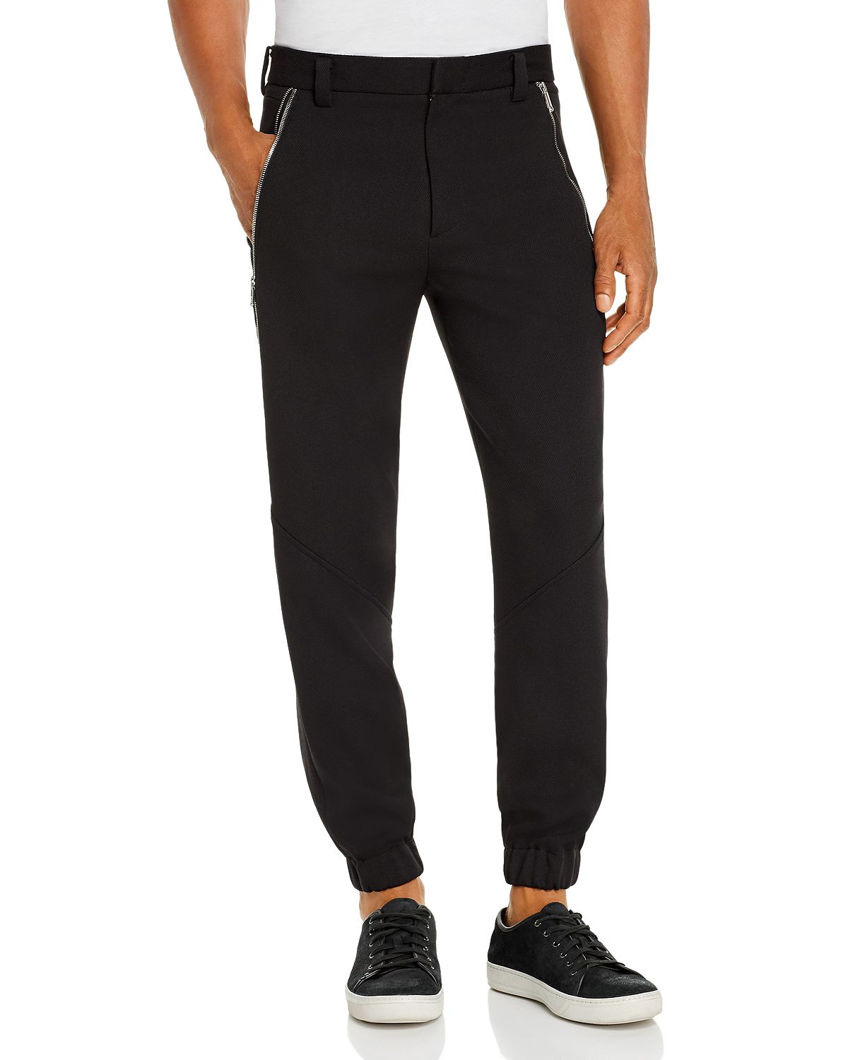 System Extended-zip Pocket Regular Fit Pants Black