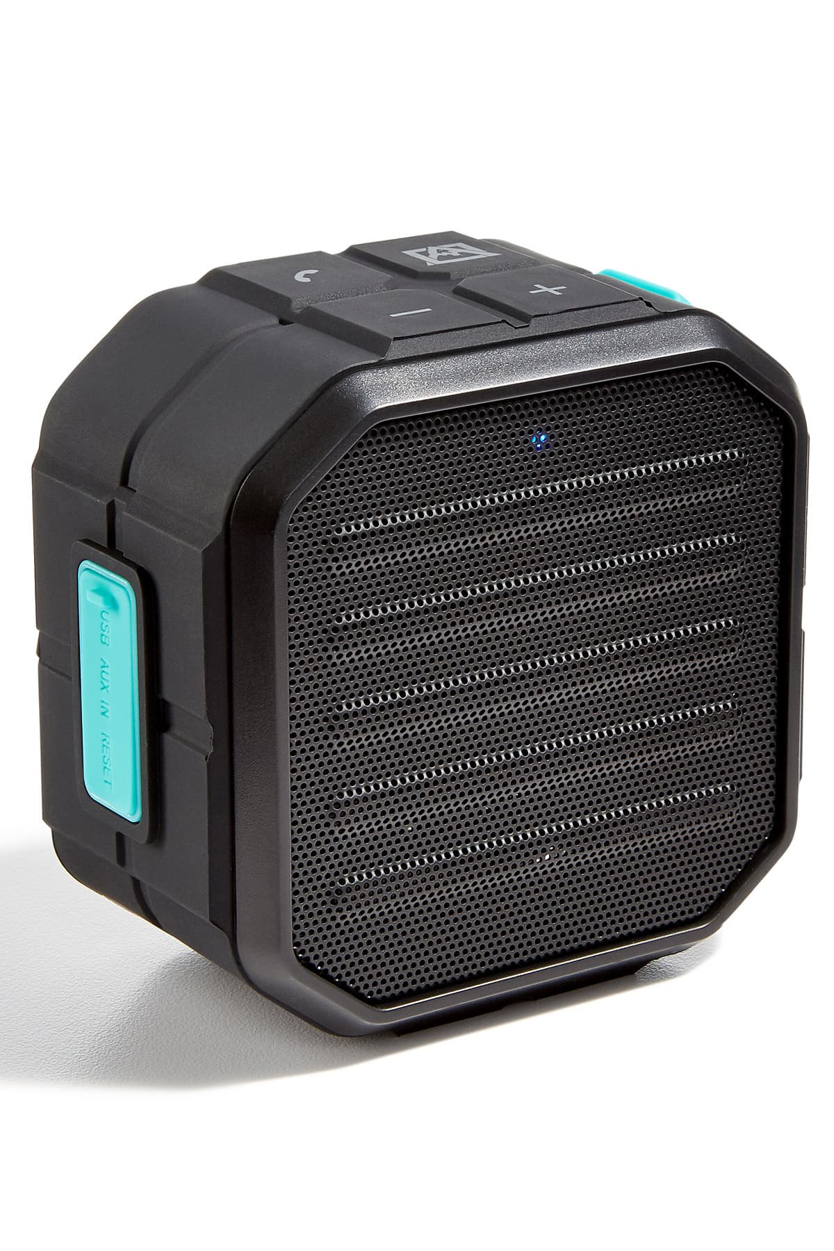 TKO Black Avalanche Cube Water-Resistant Bluetooth Speaker