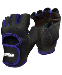 TKO Black & Blue Universal Padded Athletic Gloves thumbnail 2