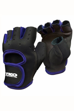 TKO Black & Blue Universal Padded Athletic Gloves thumbnail 1