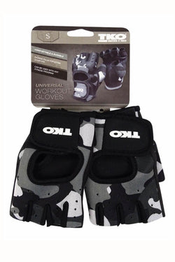 TKO Grey Camo Universal Padded Athletic Gloves thumbnail 4