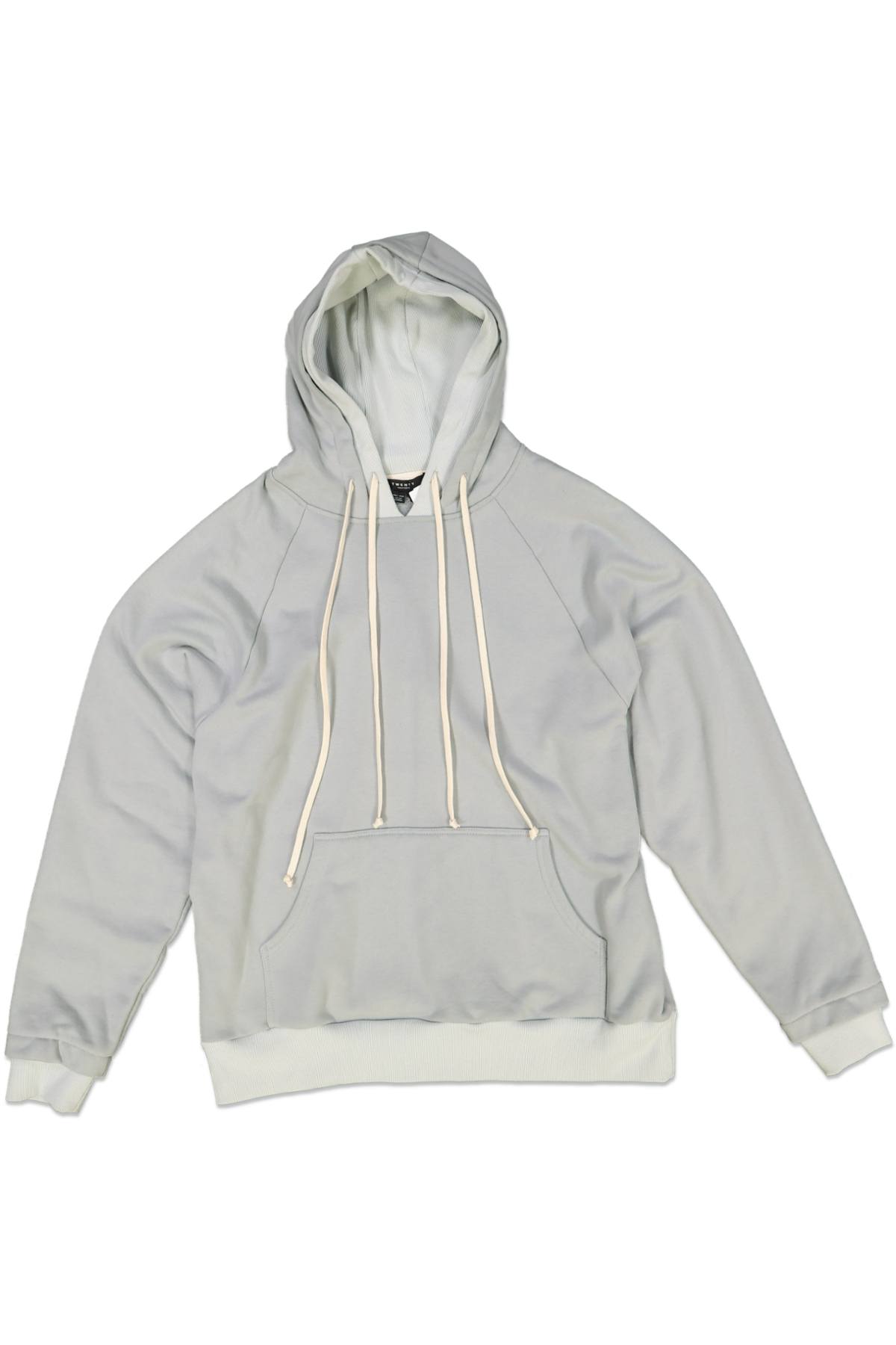 TWENTY MEN'S KNIT DOUBLE HOODIE LT/PAS GRAY