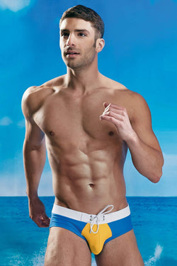 Tactics Blue/Yellow Nautical Swim Bikini thumbnail 1