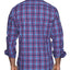 Tailorbyrd Bart Plaid Classic Fit Button-down Shirt Peri Blue