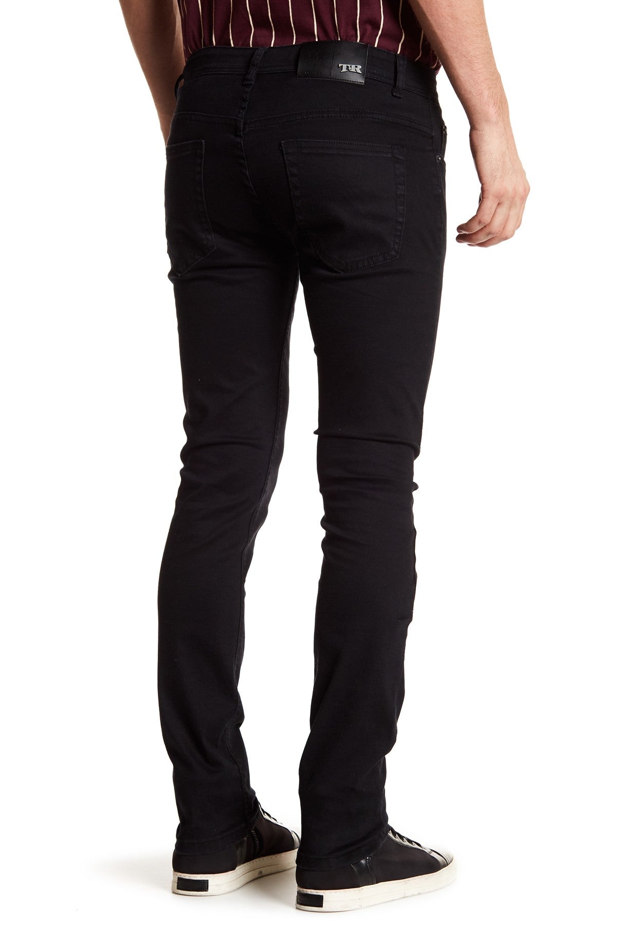 Tailored Recreation Premium Black Distressed Slim Tapered Denim Pant