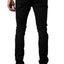 Tailored Recreation Premium Black Open Knee Tapered Denim Pant