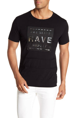 Tailored Recreation Premium Black Rave Repeat Tee thumbnail 1