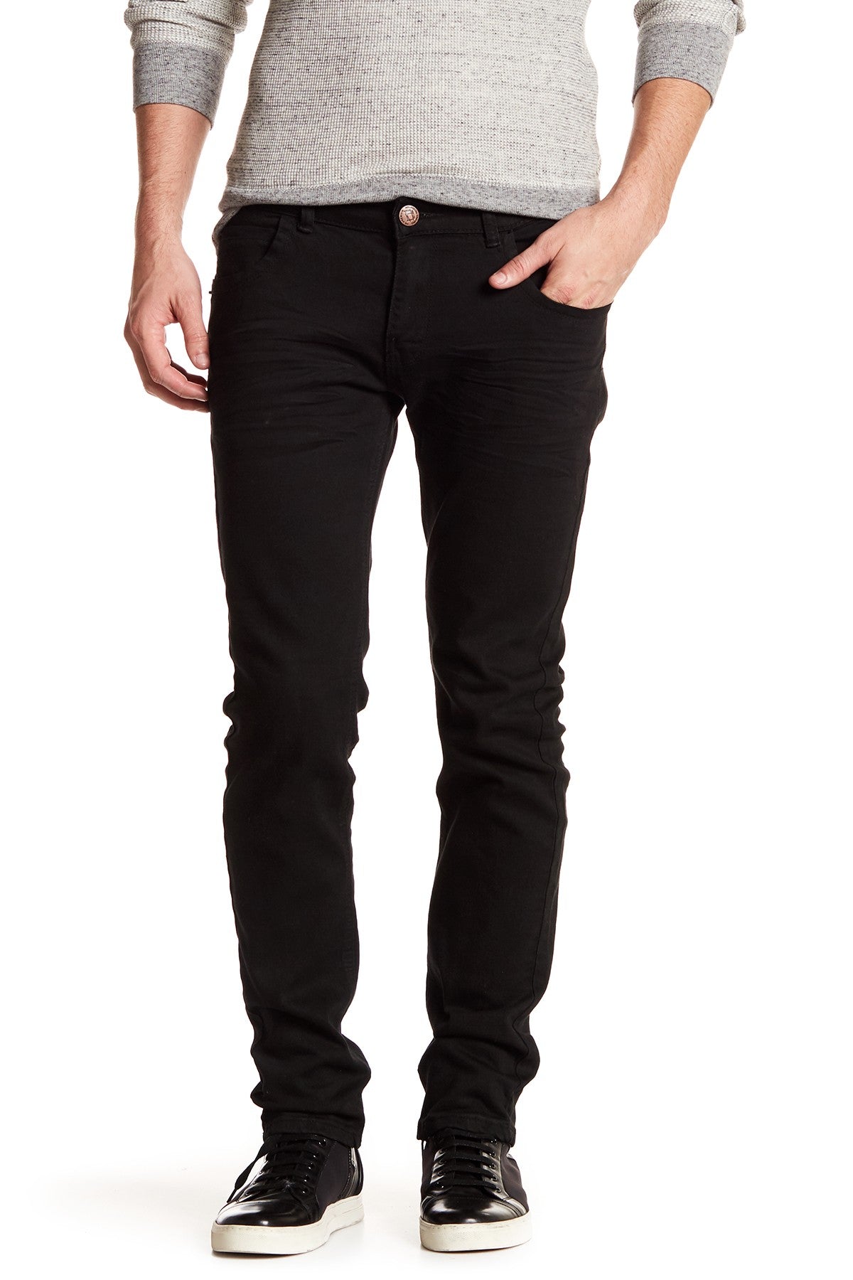 Tailored Recreation Premium Black Slim Tapered Denim Pant