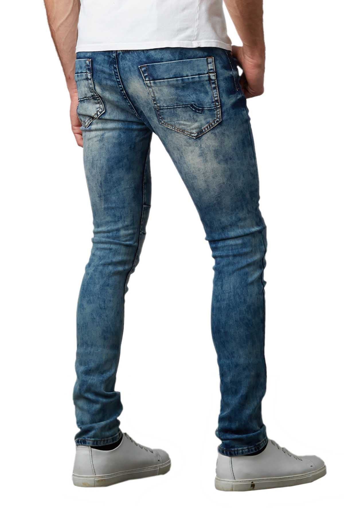 Tailored Recreation Premium Blue Distressed Worn-Look Denim Pant