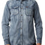 Tailored Recreation Premium Blue-Grey Corduroy Pocket Denim Button-Up Shirt