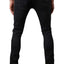 Tailored Recreation Premium Distressed & Faded Dark Grey Sim Tapered Denim Pant