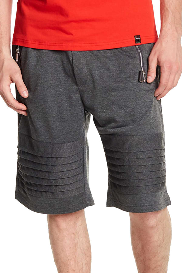 Tailored Recreation Premium Dk.Grey Solid Zip-Pocket Short
