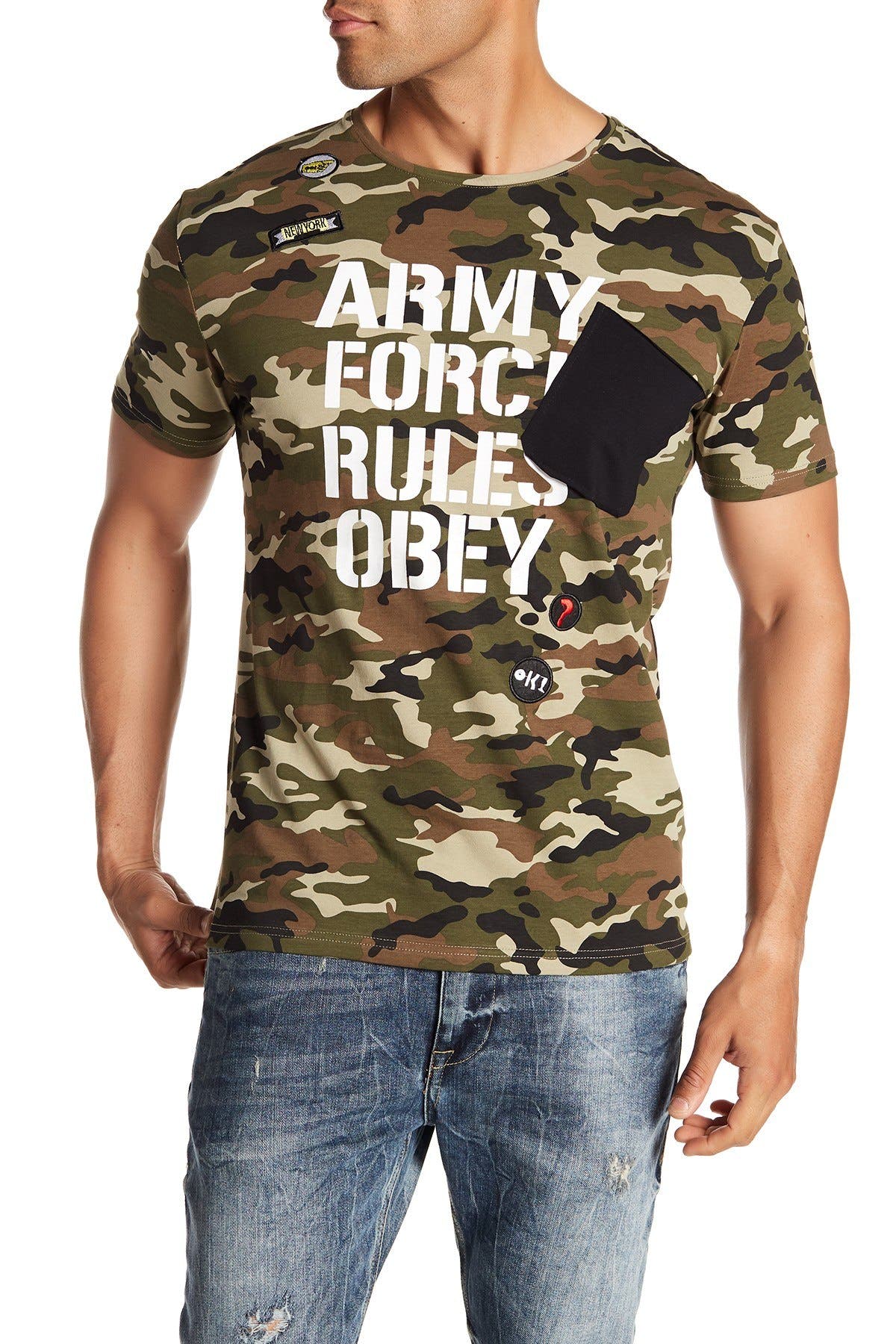 Tailored Recreation Premium Khaki-Camo Army Force Tee
