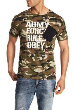 Tailored Recreation Premium Khaki-Camo Army Force Tee thumbnail 1