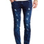 Tailored Recreation Premium Light Blue Distressed Slim Tapered Denim Pant