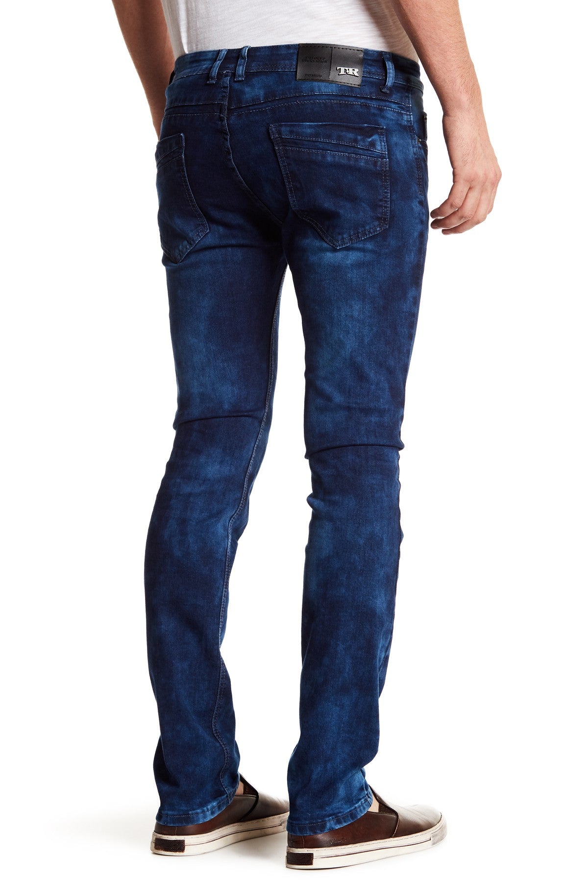 Tailored Recreation Premium Light Blue Distressed Slim Tapered Denim Pant
