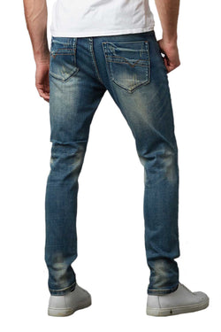 Tailored Recreation Premium Medium Blue Patched Denim Pant thumbnail 2