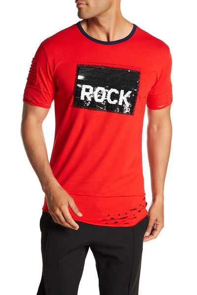 Tailored Recreation Premium Red Sequin Rock Tee