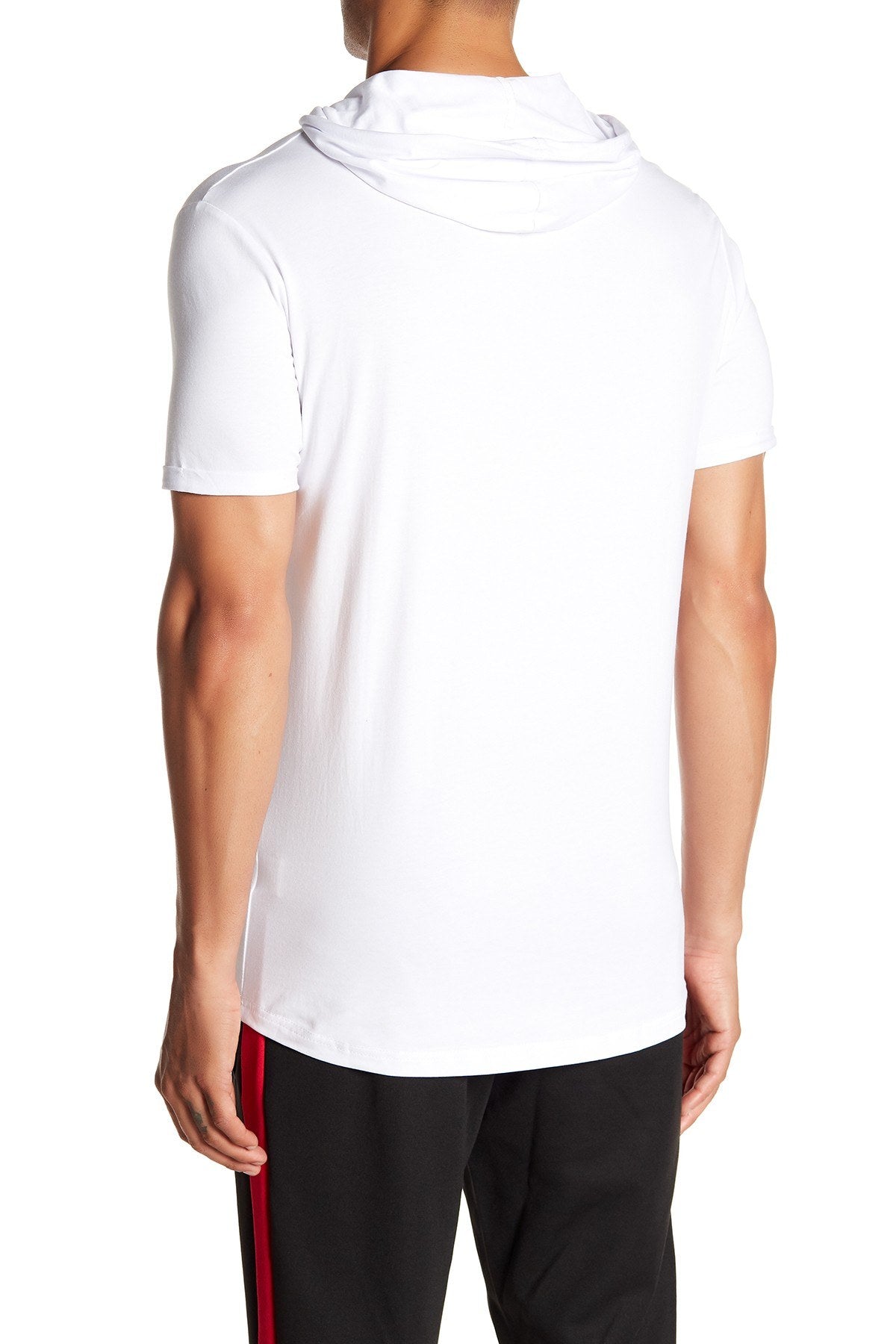 Tailored Recreation Premium White Front Pocket Hooded Tee