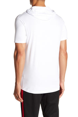 Tailored Recreation Premium White Front Pocket Hooded Tee thumbnail 2