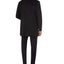 Tallia Overcoat With Contrast Velvet Top Collar Black