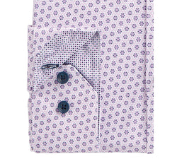 Tallia Receive A Free Face Mask With Purchase Of The Slim-fit Performance Stretch Floral Print Dress Shirt White thumbnail 2