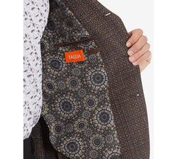 Tallia Slim-fit Brown Mix Sport Coat Brown Mix thumbnail 4