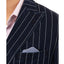 Tallia Slim-fit Double Breasted Striped Sport Coat Navy