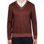 Tallia Slim-fit V-neck Sweater Brown