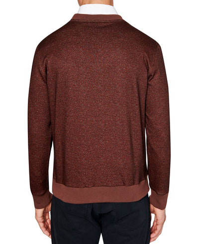 Tallia Slim-fit V-neck Sweater Brown