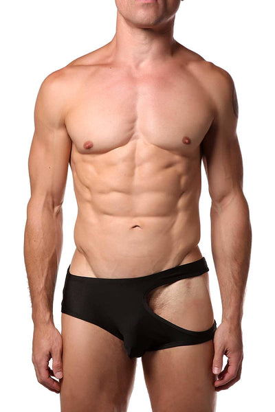 Tartarus Black Cut-Out Brief
