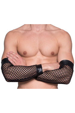 Tartarus Black Fishnet Armbands thumbnail 1
