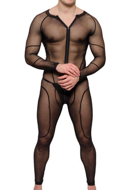 Tartarus Black Mesh Catsuit thumbnail 1