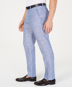 Tasso Elba 100% Linen Pants Chambray thumbnail 4