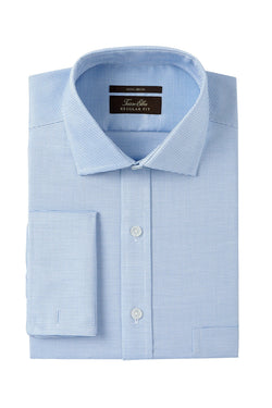 Tasso Elba Aqua Dobby Regular-Fit Dress Shirt thumbnail 1