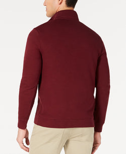 Tasso Elba Birdseye Quarter-zip Sweater Port Royale thumbnail 2