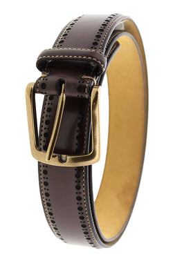 Tasso Elba Brown Brogue Keeper Casual Belt thumbnail 1