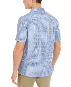 Tasso Elba Houndstooth Shirt Blue Combo thumbnail 2