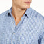 Tasso Elba Houndstooth Shirt Blue Combo
