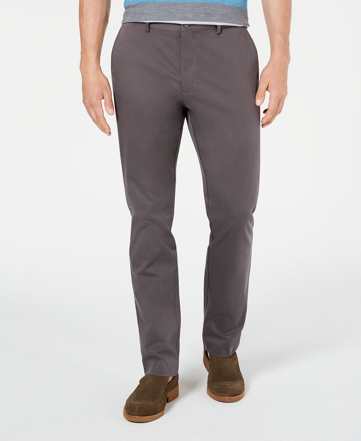 Tasso Elba Luca Flat-front Stretch Pant Kettle